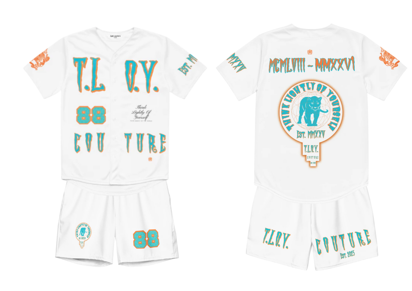 TLOY. Orange/Bleu Trunks